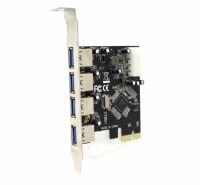 4-Port USB 3.0 Controller Hub Molex Strom PCI Express 1x...