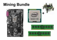 Mining Bundle - ASRock H81 Pro BTC + Intel Core i3-4170 +...
