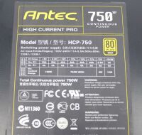 Antec High Current Pro HCP-750 ATX Netzteil 750 Watt modular 80+ #309295