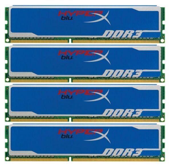 Kingston HyperX blu 8 GB (4x2GB) DDR3-1600 PC3-12800U KHX1600C9AD3B1/2G #310869