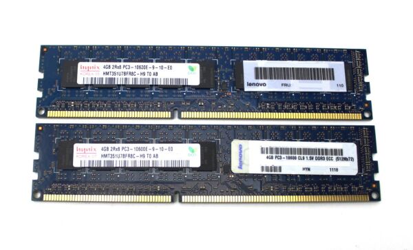 Hynix 8 GB (2x4GB) DDR3-1333 ECC PC3-10600E HMT351U7BFR8C-H9   #312675