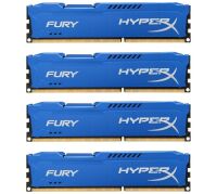 Kingston HyperX Fury 16 GB (4x4GB) DDR3-1600 PC3-12800U...