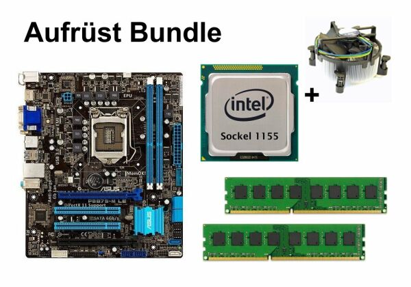 Upgrade bundle - ASUS P8B75-M LE + Intel i3-3220 + 4GB RAM #105985